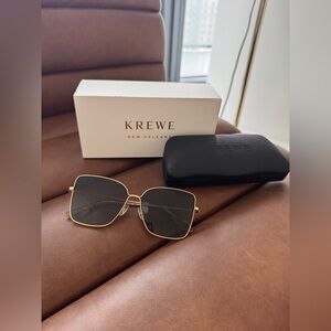 KREWE Dolly NWT Gold and Black Women's Sunglasses